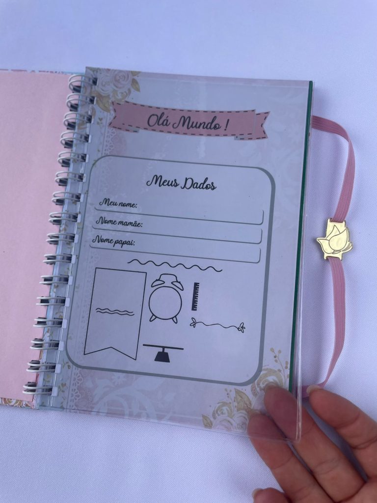 Caderneta de vacinação personalizada tema Alice no País das Maravilhas para menina