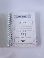 Caderneta de vacinação personalizada tema Jardim Encantado para menina