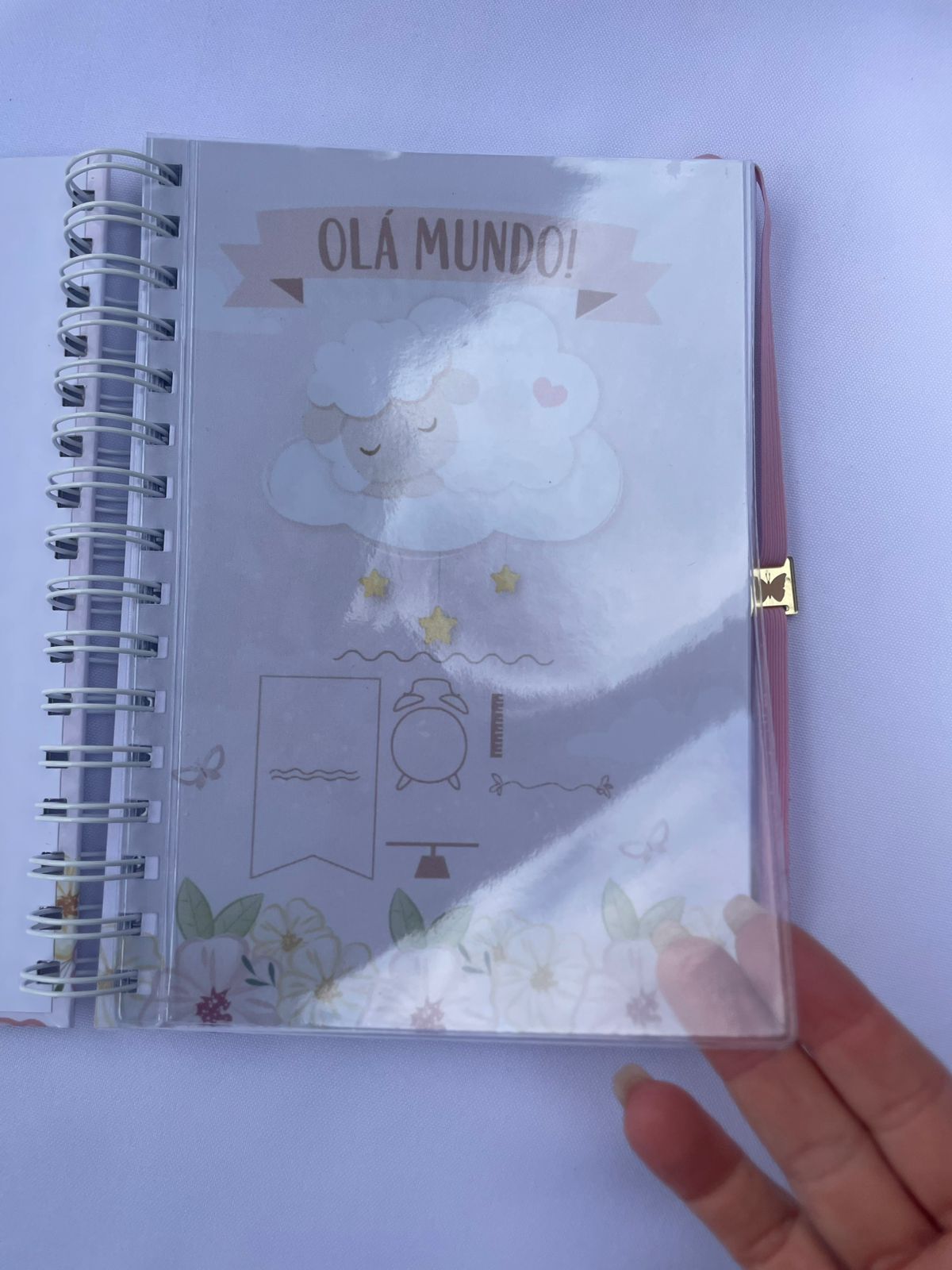 Caderneta de vacinação personalizada tema Ovelha para menina