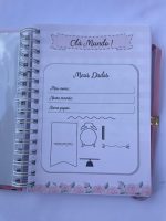 Caderneta de vacinação personalizada tema Safari para menina