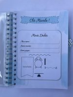 Caderneta de vacinação personalizada tema Arco-Íris para menino