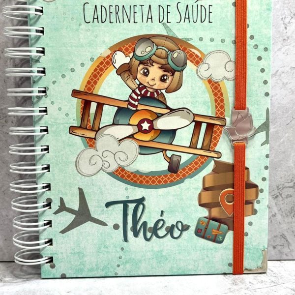 Caderneta de Vacinação Personalizada – Tema Aviador