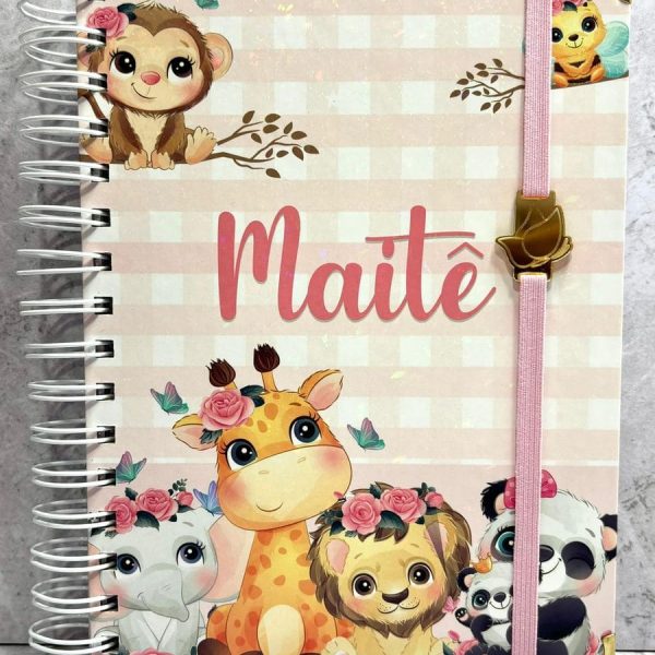 Caderneta de Vacinação Personalizada – Safari menina